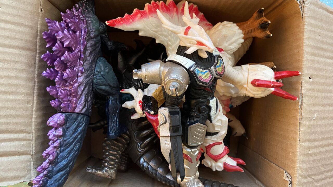 怪兽玩具大合集,哥斯拉 加拉特龙 古厄巴萨 泰兰特 谢帕顿 雷德王