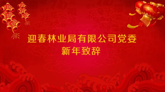 2022.12.31 迎春林业局有限公司党委新年致辞