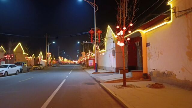 大家都回家过年了吗?看看我家乡的山景和农村夜景