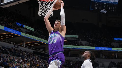 《NBA全场集锦》爵士新秀一战创3大纪录：队史首人+NBA近30年首人