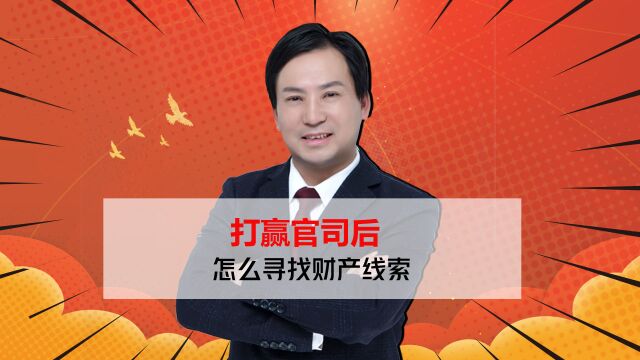 董哥执行:打赢官司后,老赖不还钱,怎么去寻找老赖的财产线索