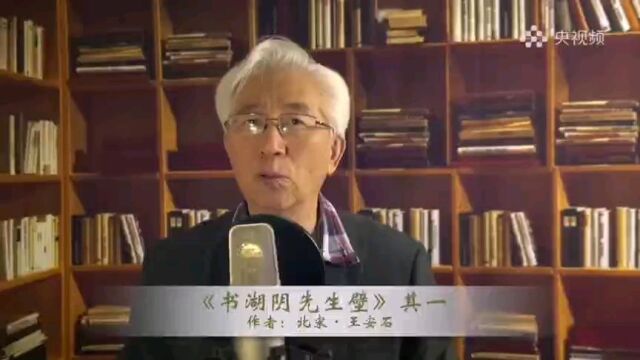 陈铎先生朗诵王安石《书湖阴先生壁》 一水护田将绿绕,两山排闼送青来