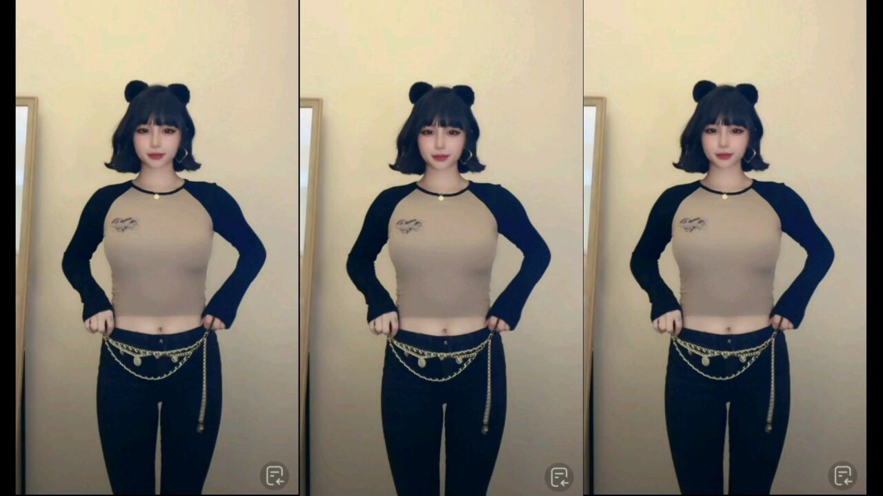 抖音美女主播星星同学性感笛子舞