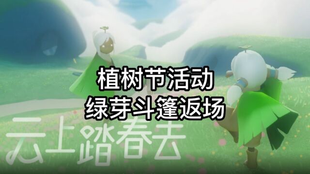 光遇:国服植树节活动,绿芽斗篷返场,不用蜡烛直接领取