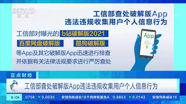 工信部查处破解版App违法违规收集用户个人信息行为工信部查处破解版App违法违规收集用户个人信息行为