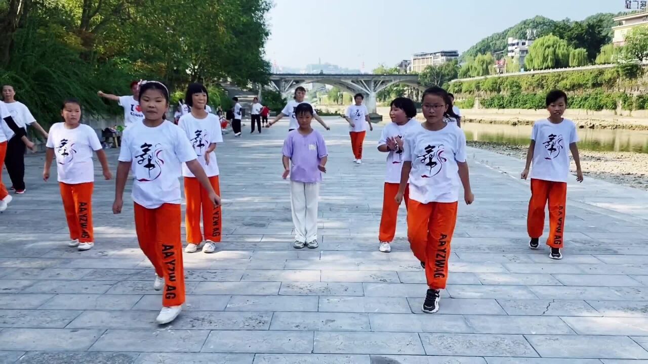 小学生鬼步舞齐舞,路人看完都说好,中间的小女孩跳得最好!