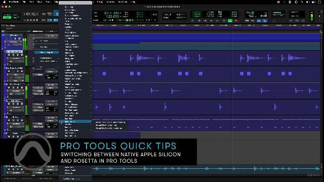 Toggling between Native and Rosetta Modes in Pro Tools