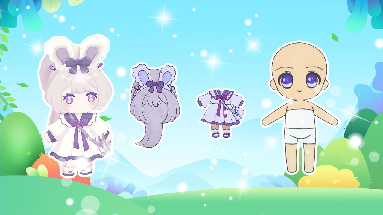 手工纸娃娃玩具:纸娃娃装扮,《迷你世界》瑞贝卡装扮