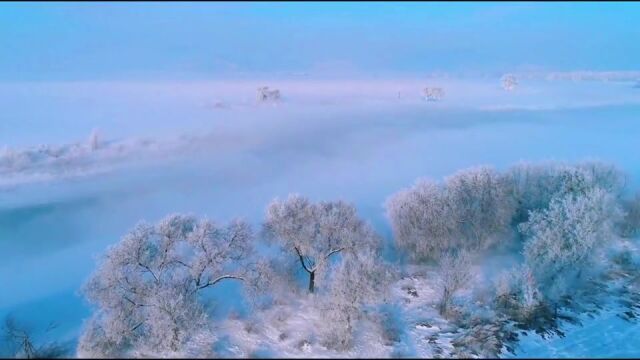 万缕银丝,雾凇仙境,国内著名雾凇观赏圣地