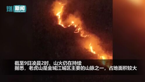 广西河池金城江区发生山火 救援人员正在扑救 暂未导致人员伤亡