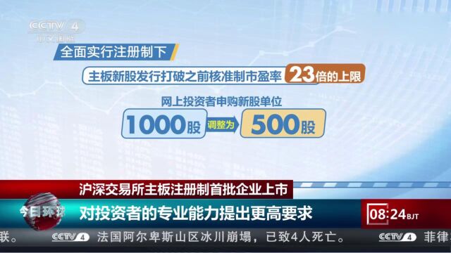 沪深交易所主板注册制首批企业上市,对投资者的专业能力提出更高要求