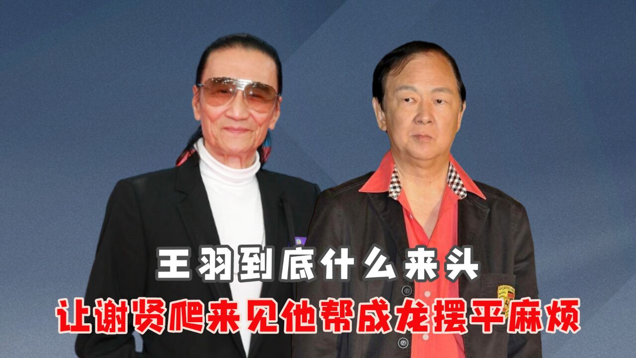 王羽到底什么来头?让谢贤爬来湾湾见他,帮成龙一举摆平麻烦