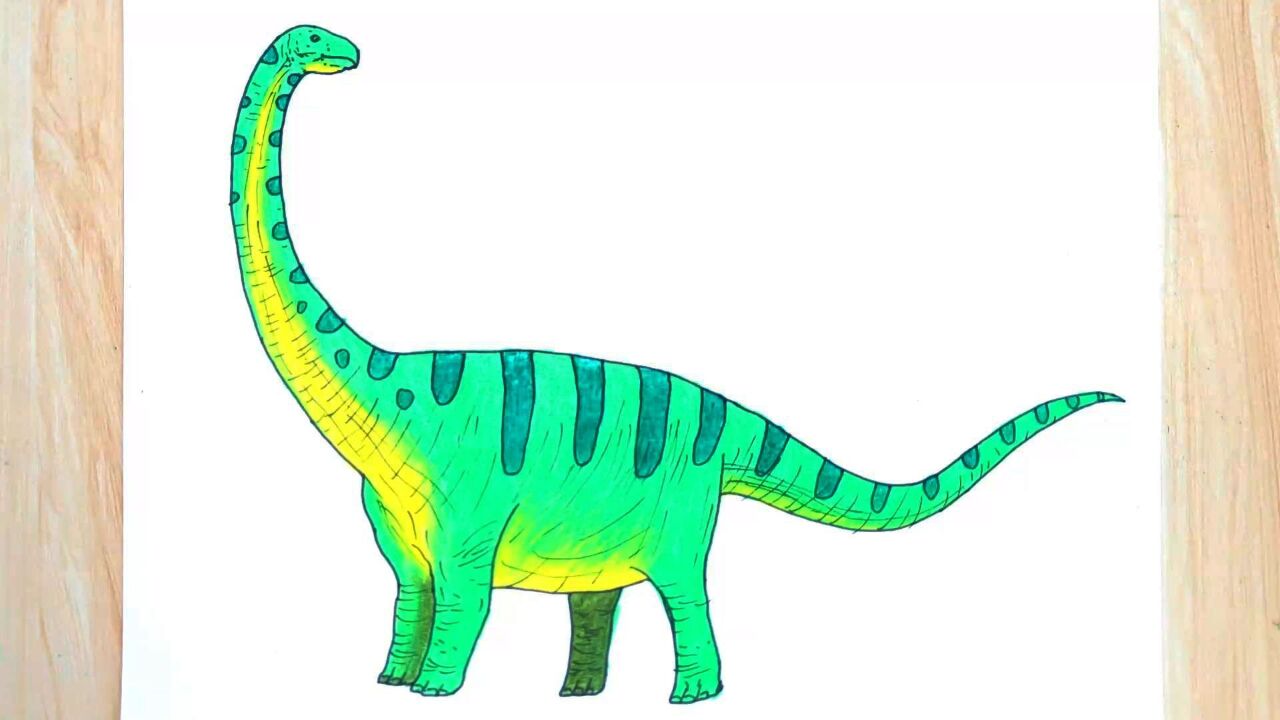 长颈龙 画法图片