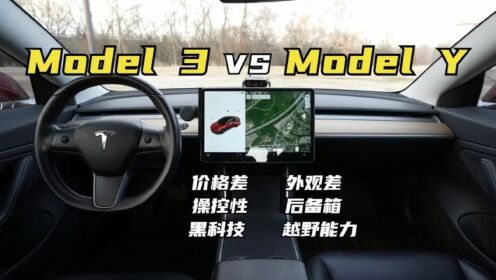 特斯拉Model3对比ModelY