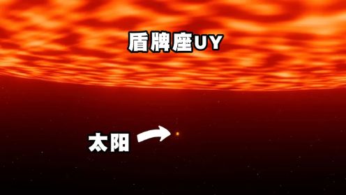 太阳与红超巨星盾牌座UY的大小相差多少？