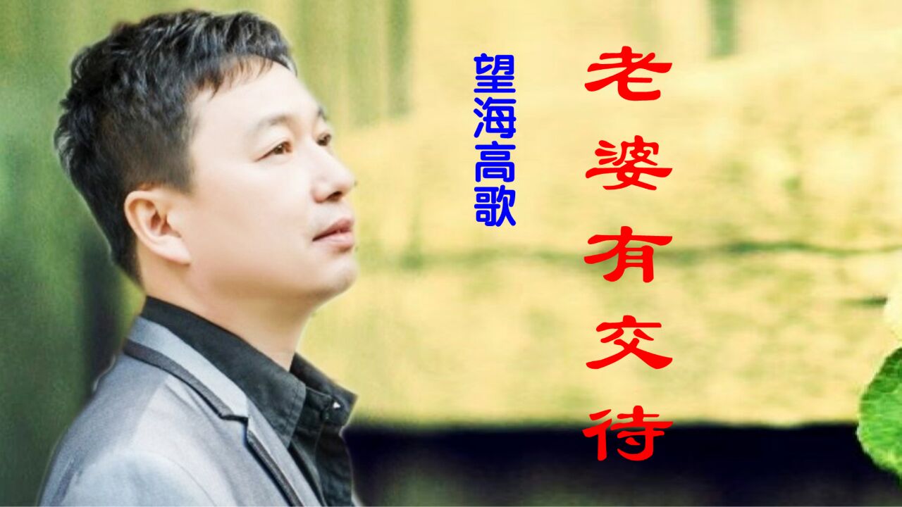 望海高歌《老婆有交待》,百年和好你恩我爱最精彩!