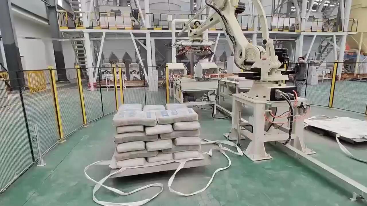 替代人工码垛作业的码垛机器人提高效率节省成本_高清