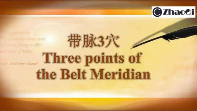 【原创ⷠoriginal】穴位67 带脉三穴 Three points of the Belt Meridian(new)