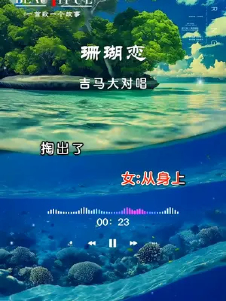 吉马大对唱《珊瑚恋》#音乐 #经典老歌 #百听不厌 #创作灵感