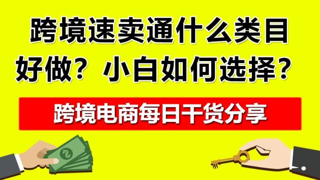 2.跨境速卖通什么类目好做?小白如何选择?