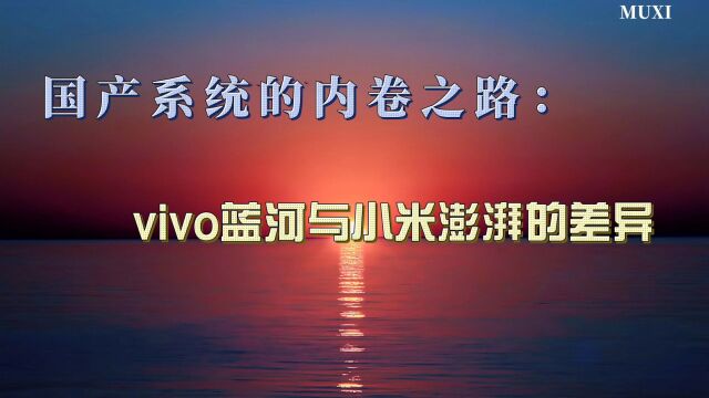 国产系统的内卷之路:vivo蓝河与小米澎湃的差异