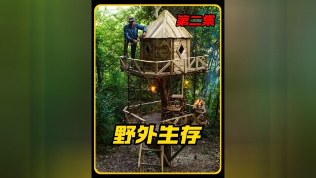 不仅给双层木屋安装护栏,还制作符合人体工程学的桌椅板凳