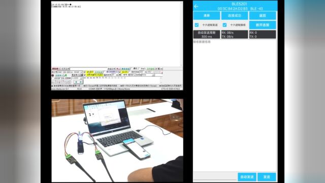 LoRa611II模块连接BLE5201调试、功能展示