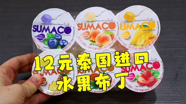 测评泰国进口的水果布丁,六种水果,感觉应该是科技香精做的