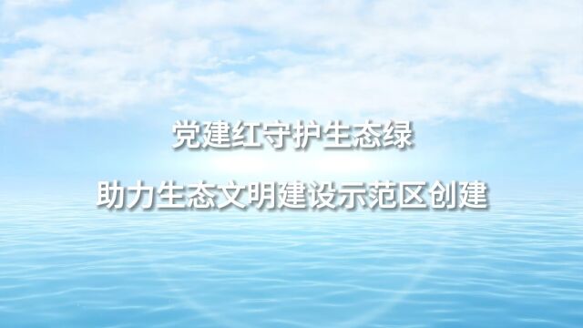 党建红守护生态绿 助力生态文明示范区创建