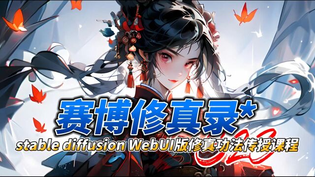 赛博修真录stable diffusion WebUI版修真功法传授课程