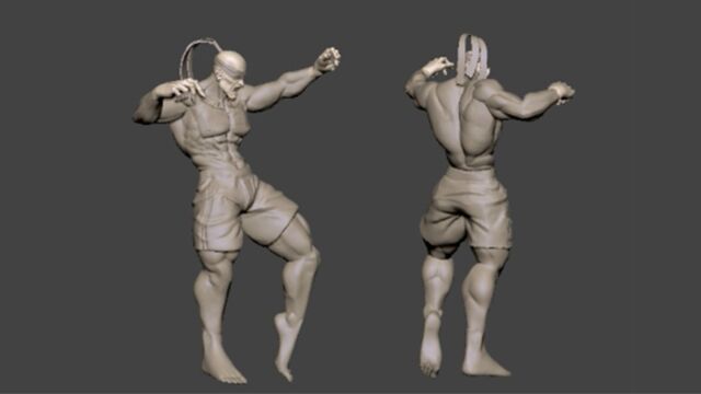 【zbrush雕刻】英雄联盟盲僧模型雕刻教程.zbrush基础教程