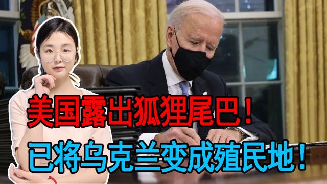 乌克兰传来重磅消息,美企业接手乌克兰全部国企,控制能源和投资