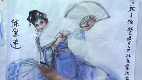 史国良给舞蹈家陈爱莲作肖像画，两位艺术家的碰撞，让人惊叹！