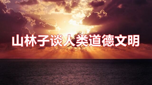 《山林子谈人类道德文明》162【中中道德体用相】鹤清工作室