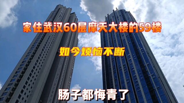 坐标武汉,家住60层摩天大楼的59层,如今烦恼不断,肠子都悔青了