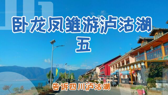 5↓卧龙凤雏游泸沽湖 畅游环湖公路,前往云南丽江