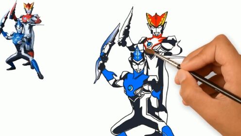 画一个特利迦的简笔画,接着涂上颜色_高清1080p在线观看平台_腾讯视频