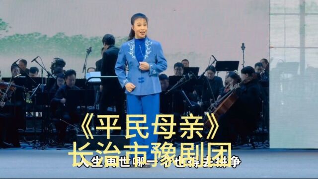 长治市豫剧团岳静静演唱《平民母亲》选段:能撑能扛才是真英雄