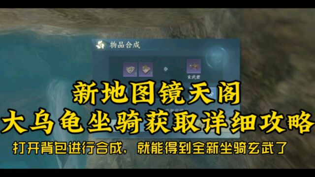 逆水寒手游镜天阁大乌龟坐骑详细攻略