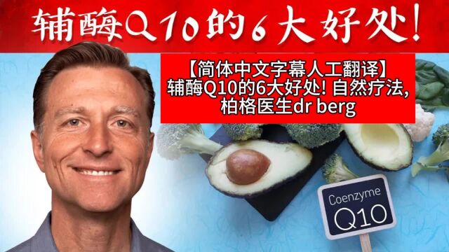 【简体中文字幕人工翻译】辅酶Q10的6大好处! 自然疗法,柏格医生dr berg