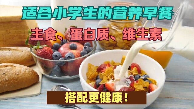 适合小学生的营养早餐,主食、蛋白质、维生素搭配更健康!