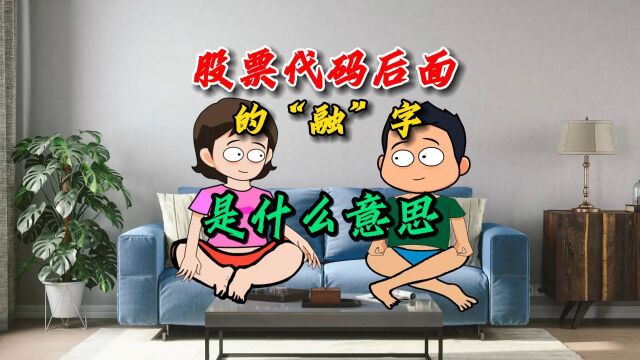 股票代码后面的“融”字是什么意思