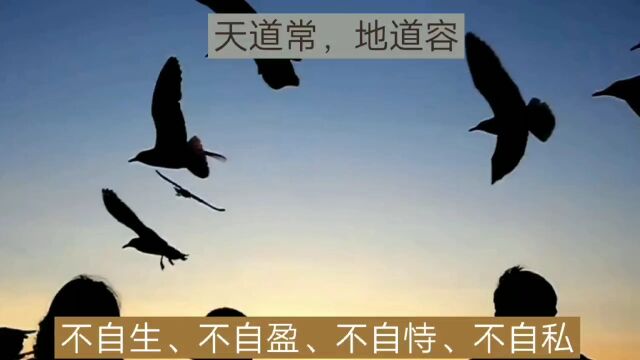 天道常在,宇宙天地万物,皆向天道学习