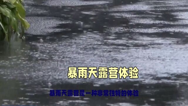 #雨天露营 #暴雨天露营是什么体验 #记录真实生活 露营暴雨中:一次难忘的探险之旅