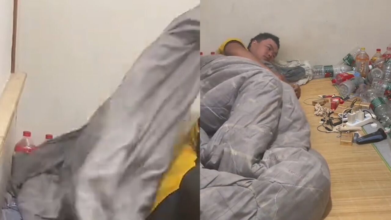 外卖小哥一天跑80就睡觉,被子一蒙头彻底摆烂,谈原因网友炸锅