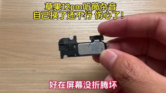 苹果12 pm听筒杂音后来只有电流声了,自拆机换听筒还是不行!还有用吗? #苹果手机 #苹果12手机听筒无声