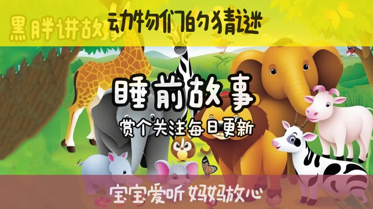 宝宝们喜欢的睡前小故事动物们的猜谜大会_腾讯视频