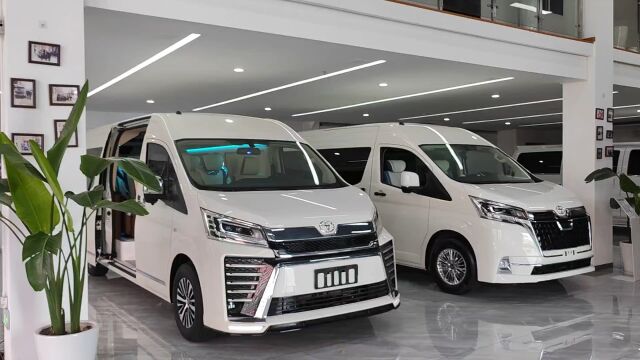 威尔法包围进口丰田海狮九座商务车.hiace