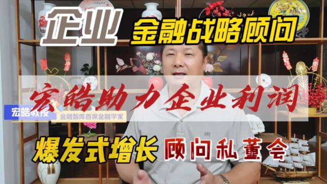 企业金融战略顾问助力企业解决资金市场利润品牌,实现利润爆发式增长