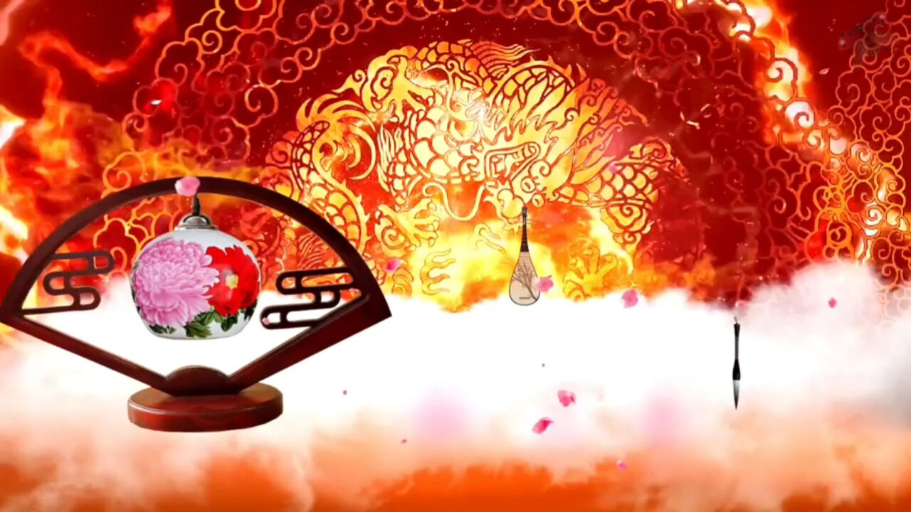 霍元甲琵琶 舞蹈歌曲古风中国风琵琶舞台演出大屏幕高清led背景视频